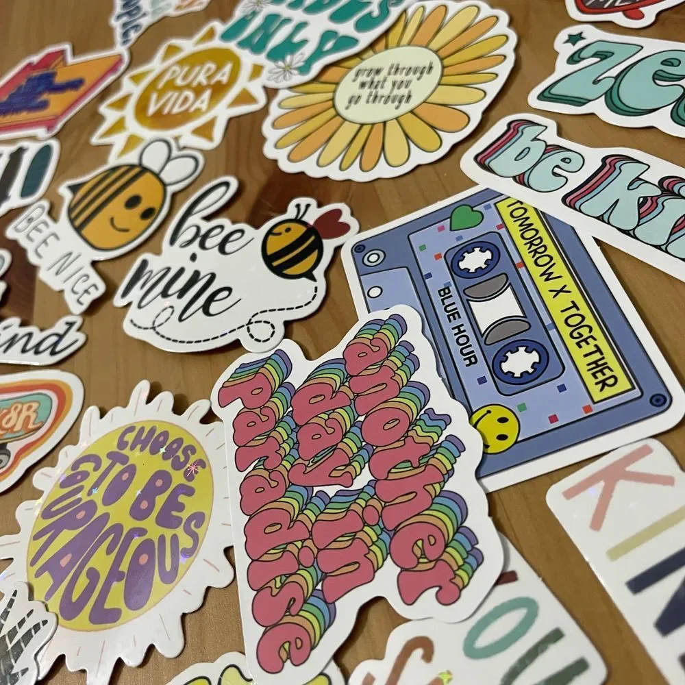 Vinyl Sticker Lot Waterproof Fun Sticker Bundle Holographic‎ Stickers - Picture 5 of 9
